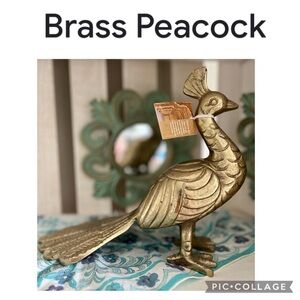 NEW BRASS PEACOCK HANDCRAFTED IN INDIA